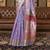 Kimisha women's lavender silk woven saree with unstitched blouse piece