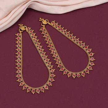 Maroon color anklets 1