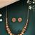 Gold-plated beaded ethnic jewellery set for women and girls | festive simple jewelry set |  minimal jewellery set women