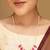 Gold-plated red kemp stones long necklace  for women and girls  | festive simple necklace |  minimal jewellery  women