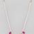 Gold-plated red kemp stones long necklace  for women and girls  | festive simple necklace |  minimal jewellery  women