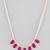 Gold-plated red kemp stones long necklace  for women and girls  | festive simple necklace |  minimal jewellery  women