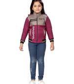 Aarika girls light weight grey-purple jacket