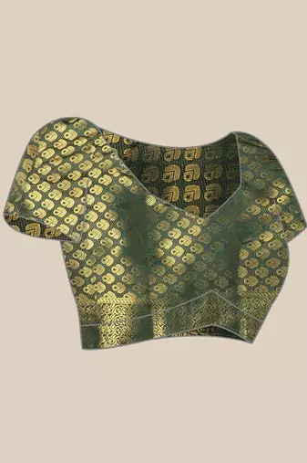 Riva enterprise women's banarasi cotton silk with zari weaving  party wear saree