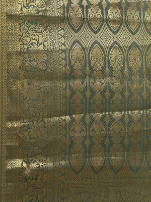 Riva enterprise women's banarasi cotton silk with zari weaving  party wear saree 3