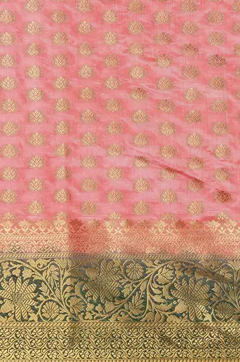 Riva enterprise women's banarasi cotton silk with zari weaving  party wear saree