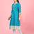 Aarika girls firozi colour cotton kurti