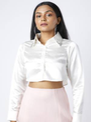 Embroidered satin shirt 2