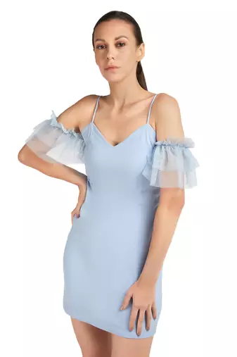 Cold shoulder bodycon dress
