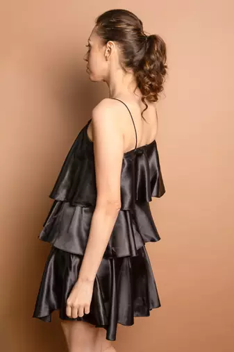 Black frill dress