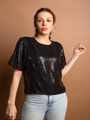 Sequin embellished top 1