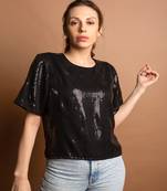 Sequin embellished top