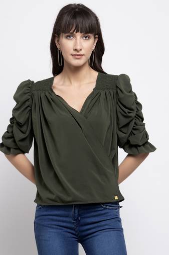 Puff sleeve top