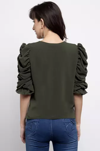 Puff sleeve top