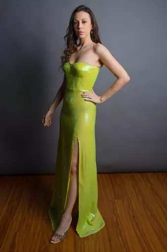 Neon gown