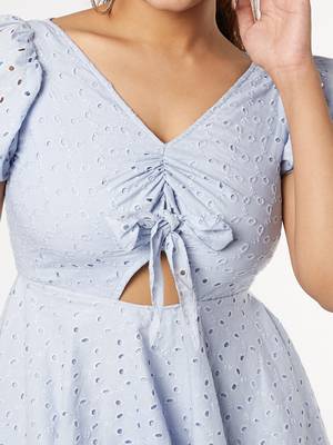 Front tie up dress 2