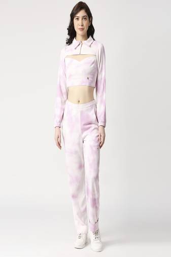 Tie dye cord-set- crop top and pant