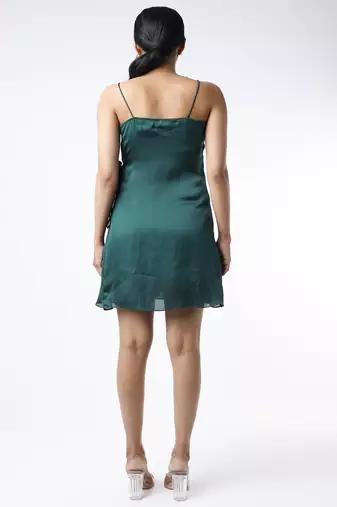 Teal blue singlet dress