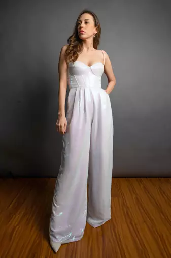 White jumpsuit