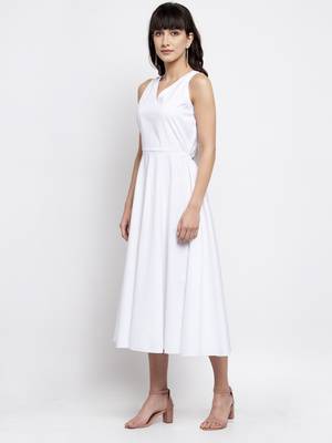 V neck with back tie up 2