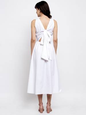 V neck with back tie up 4