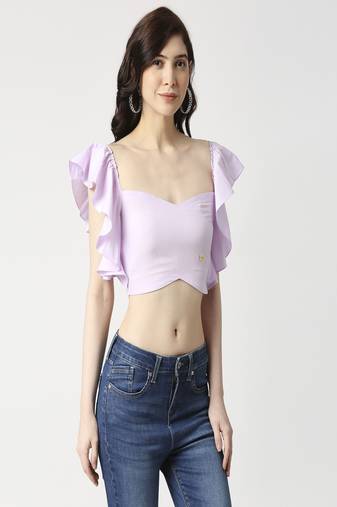 Ruffle crop top