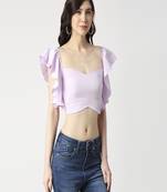Ruffle crop top