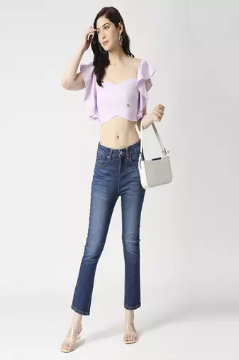 Ruffle crop top