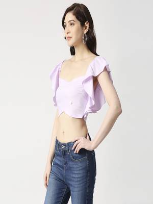 Ruffle crop top 5