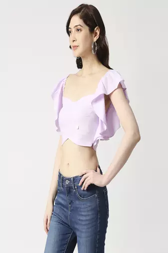 Ruffle crop top