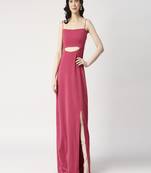 Anckle length dress with slit