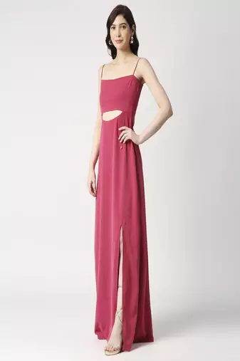 Anckle length dress with slit