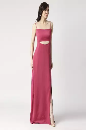 Anckle length dress with slit