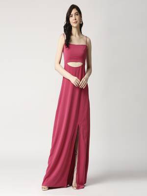 Anckle length dress with slit 5