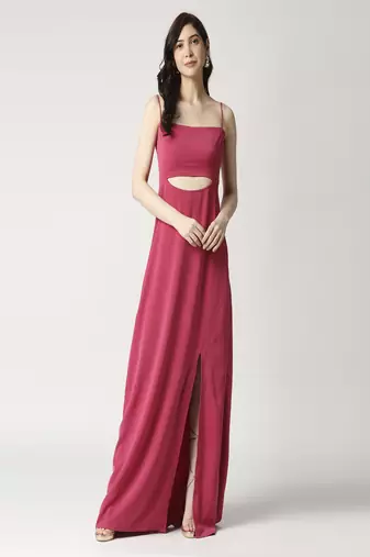 Anckle length dress with slit