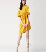 Asymetric gathered dress