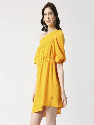 Asymetric gathered dress 3
