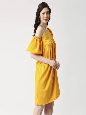 Asymetric gathered dress 4