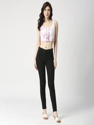 Tie dye centre front ruffle corset 1