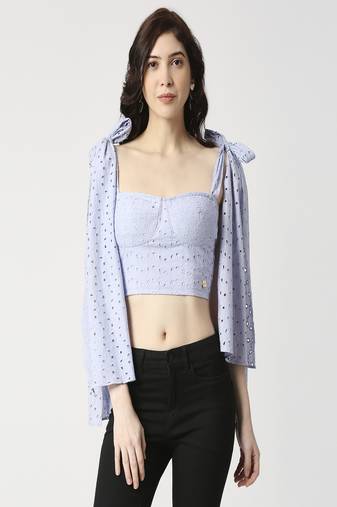 Hakoba corset with shoulder tie-up