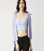 Hakoba corset with shoulder tie-up