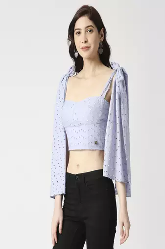 Hakoba corset with shoulder tie-up