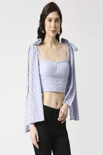 Hakoba corset with shoulder tie-up