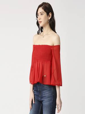 Smoked peplum top 2