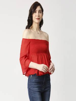 Smoked peplum top 3