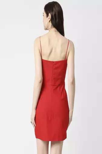 Red bodycon dress
