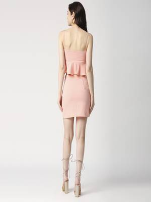 Cord-set- peplum top and pencil skirt 4