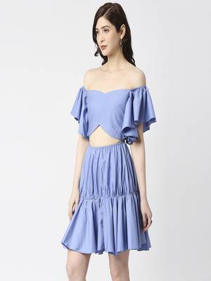 Front waist cut dress 2