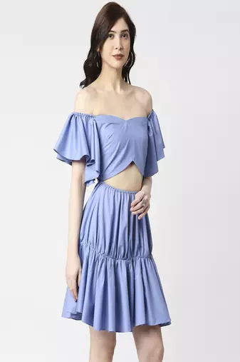 Front waist cut dress