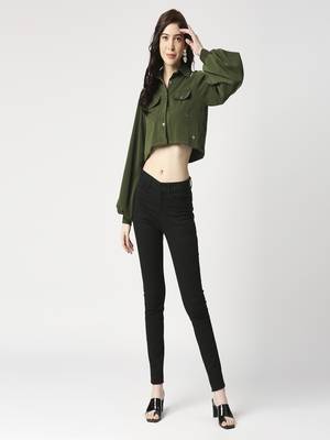 Olive crop shirt 5